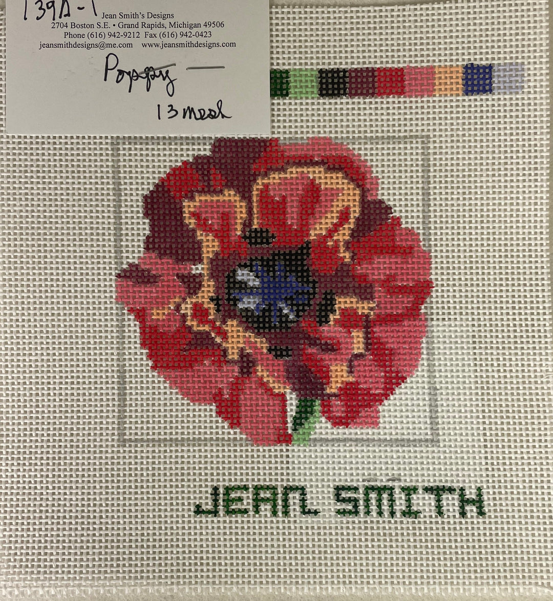 Jean Smith Design 139A -1 Poppy Coaster