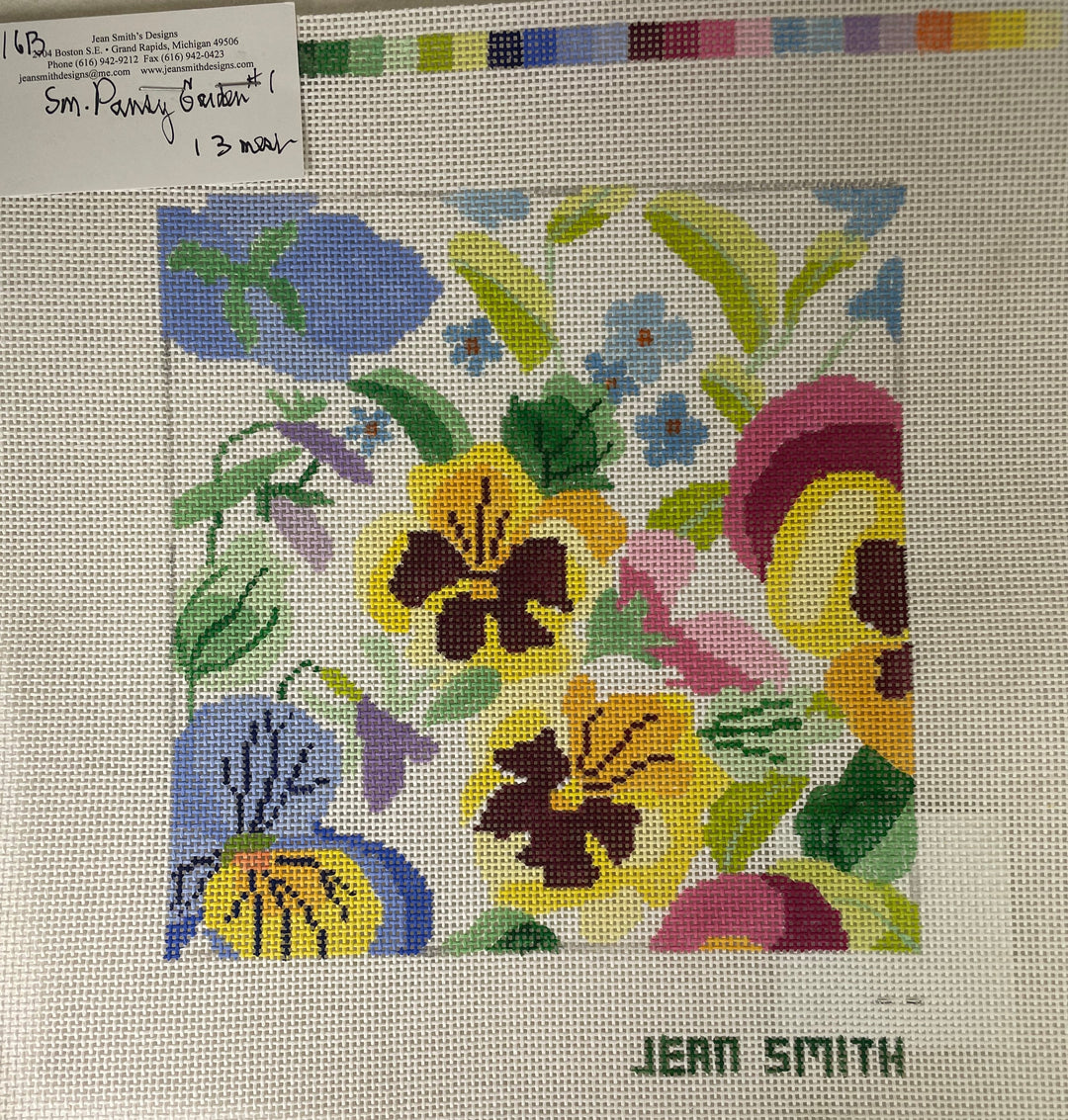 Jean Smith 16B Small Pansy Garden