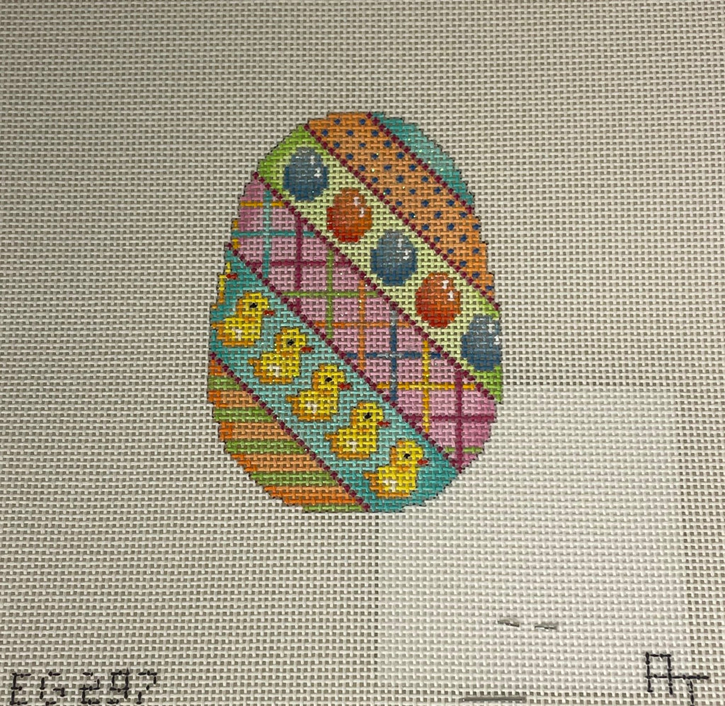 * Associated Talents EG297 Diagonal Stripes/ Chick Egg