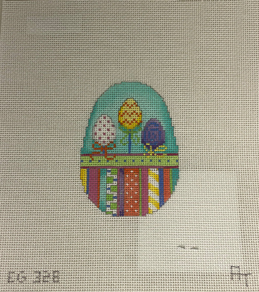 * Associated Talents EG328 Three Eggs/ Hoppy Stripes Egg