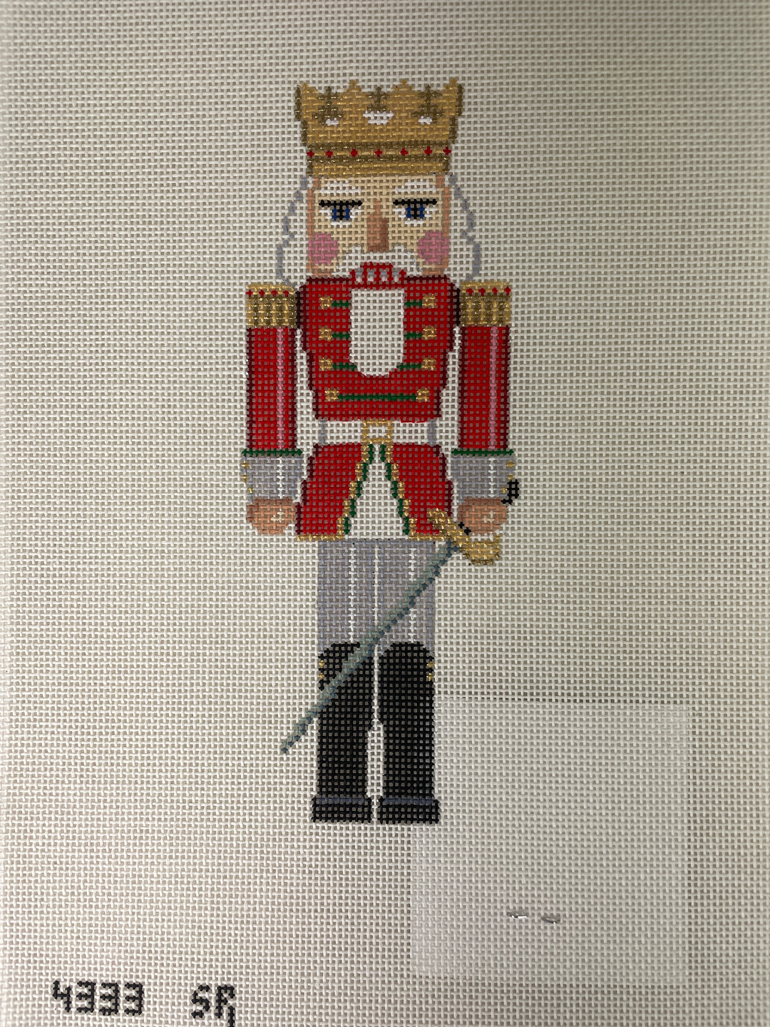 Susan Roberts Needlepoint Designs 4333 Nutcracker- Red King with Sword