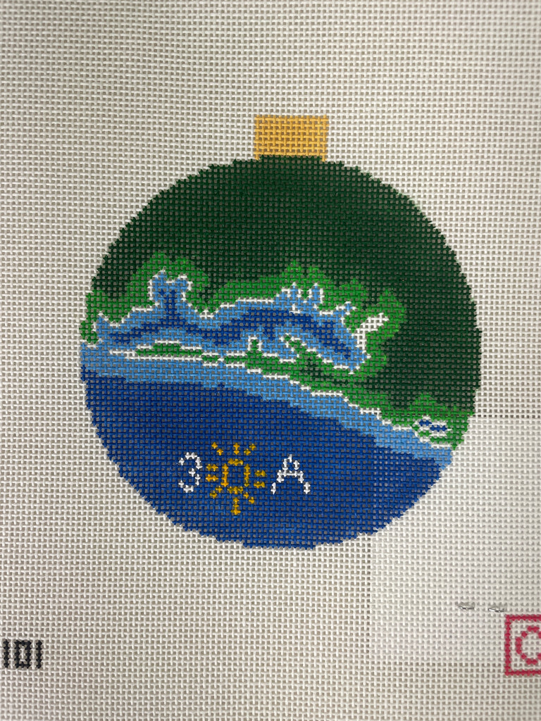 * Ann Kaye AOK101 Florida Panhandle Map Ornament