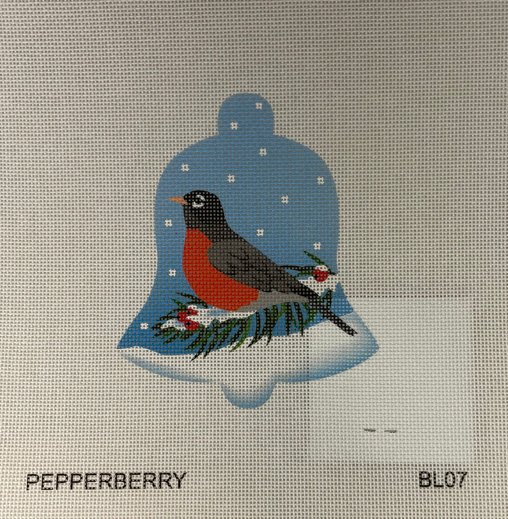 * Pepperberry Designs BL07 Robin Snow Bell