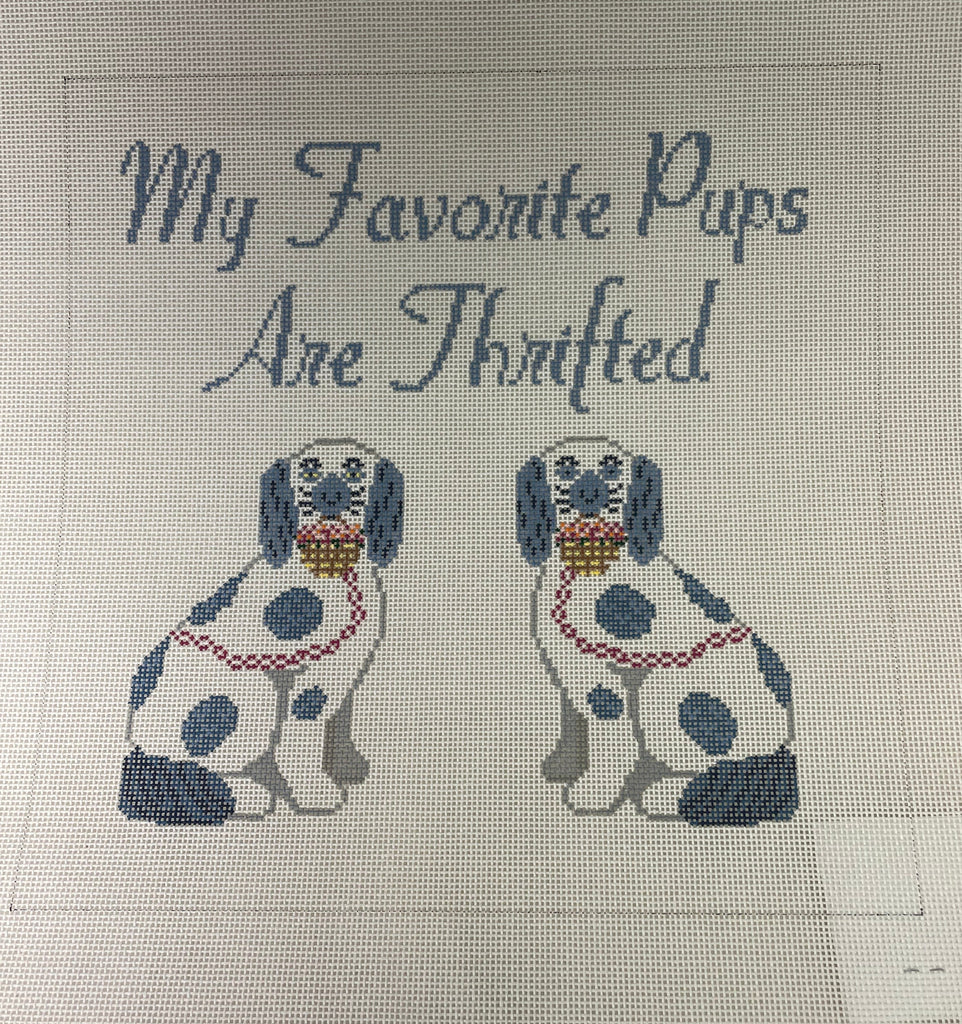 * Anne Fisher Needlepoint PM01 Thrifty Dogs