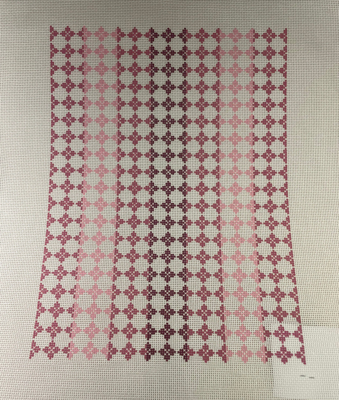 * Anne Fisher Needlepoint AF44 Pink Medallion Envelope Clutch