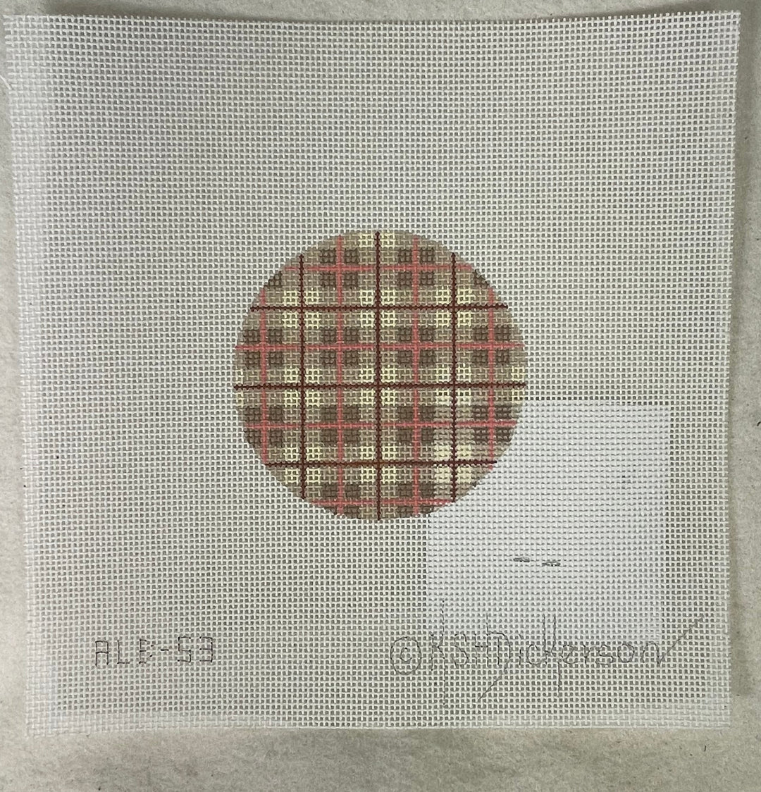 * Kate Dickerson ALB53 Beige Plaid Disk