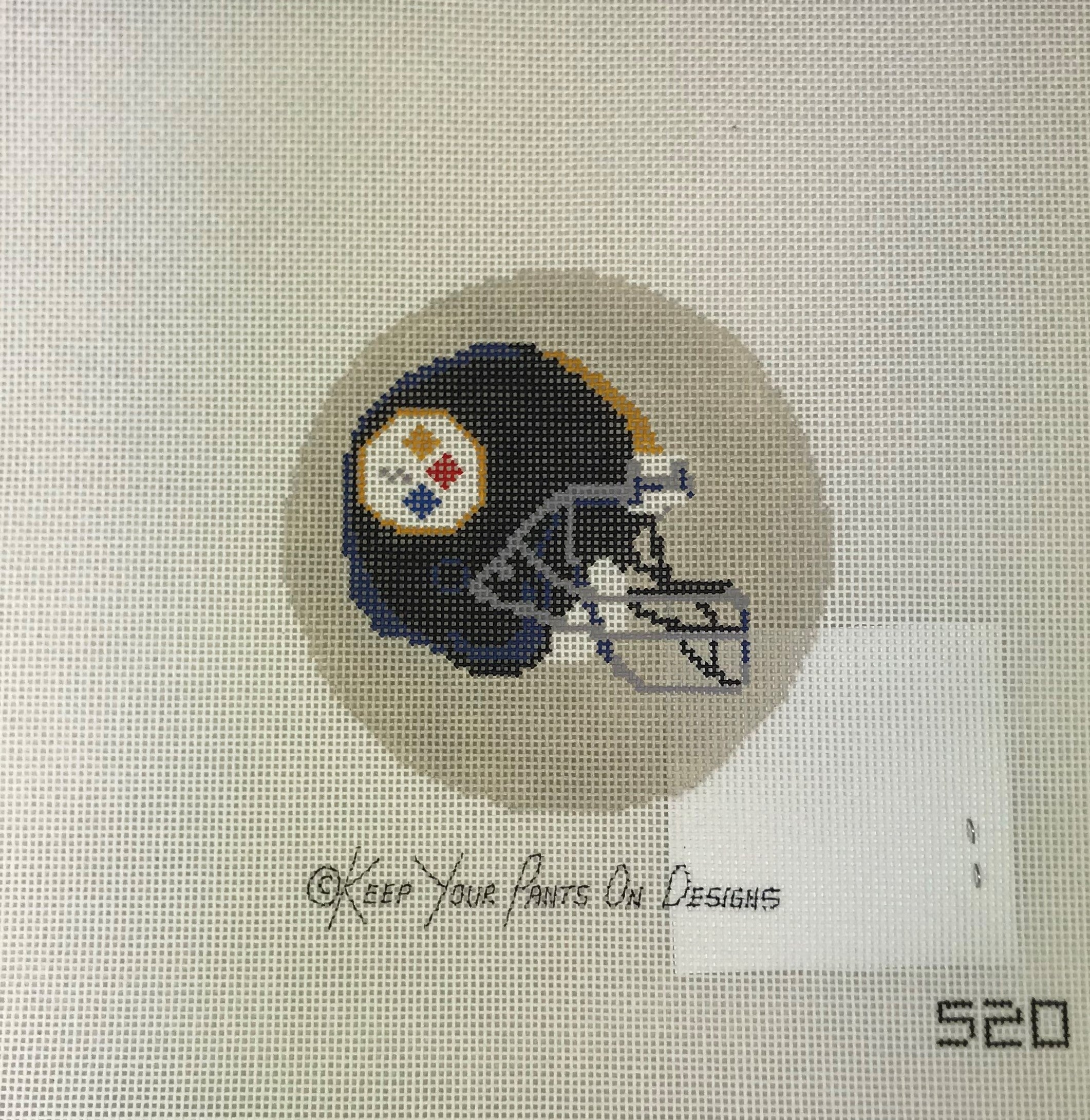cross stitch football helmet CBK Needlepoint Collections 136 520 Pittsburgh Steelers – Beehive Needle  Arts