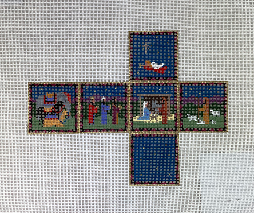 Susan Roberts Needlepoint 0205-18 Nativity Cube