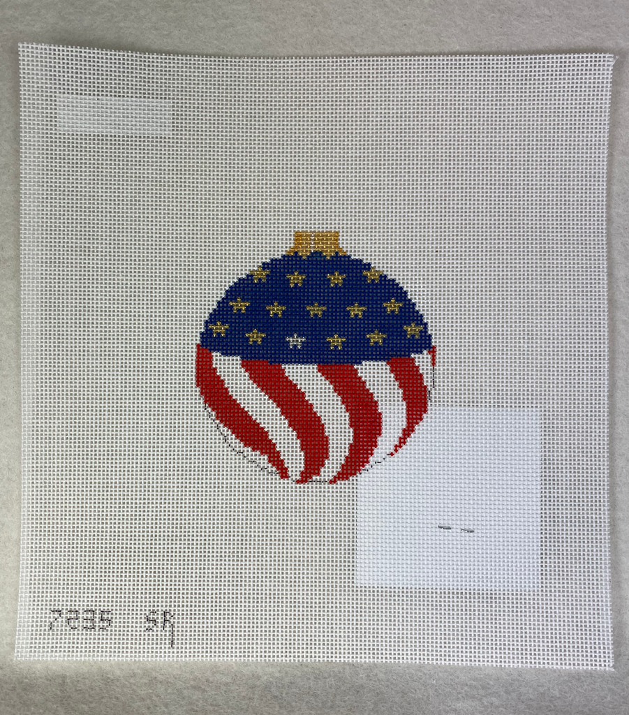 Susan Roberts Needlepoint 7235-18 Flag Ornament