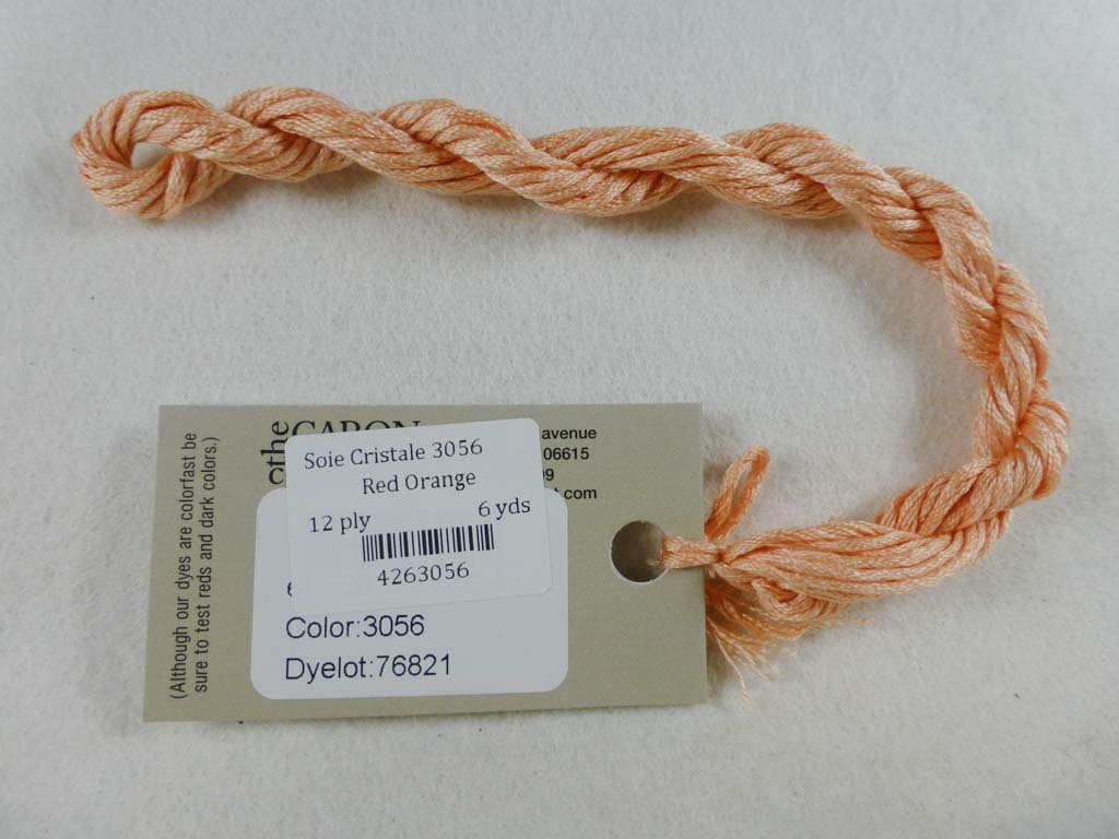 Soie Cristale 3056 Red Orange by Caron Collection From Beehive Needle Arts