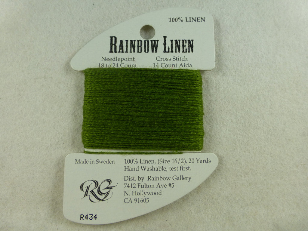 Rainbow Linen R434 Olive Green