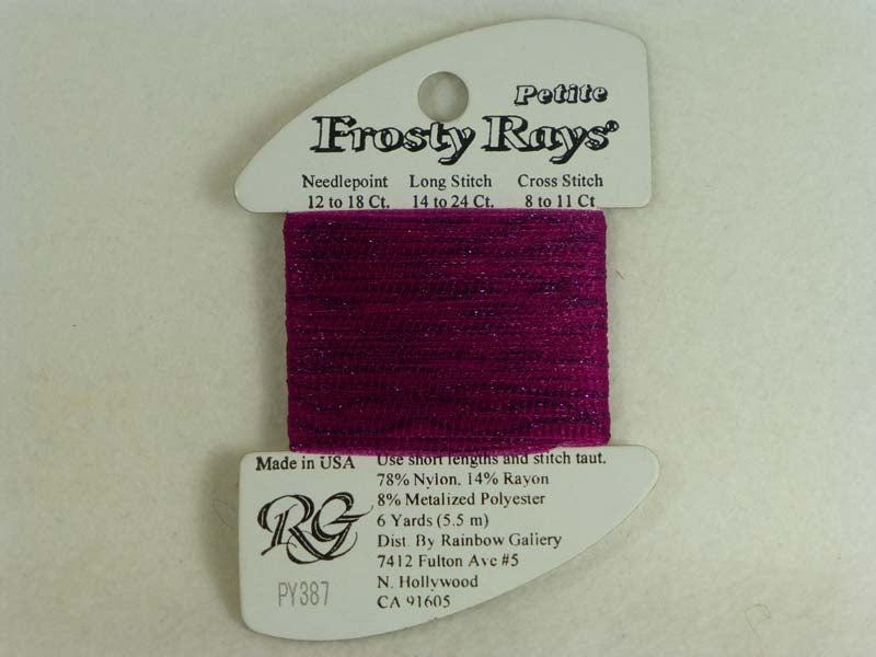 Petite Frosty Rays PY387 Fuchsia Swirl