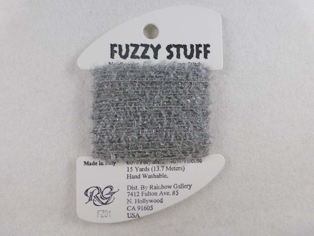Fuzzy Stuff FZ01 Grey by Rainbow Gallery From Beehive Needle Arts