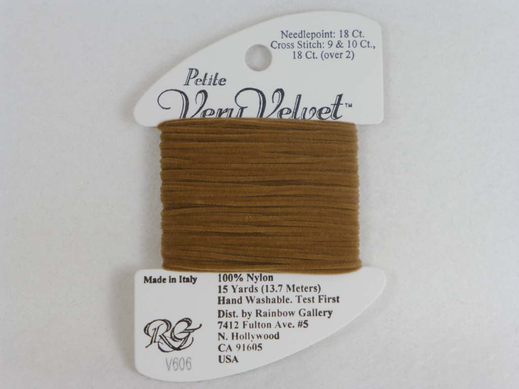 Petite Very Velvet V606 Tan by Rainbow Gallery From Beehive Needle Arts