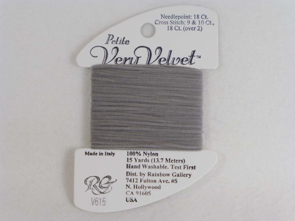 Petite Very Velvet V615 Lite Gray by Rainbow Gallery From Beehive Needle Arts