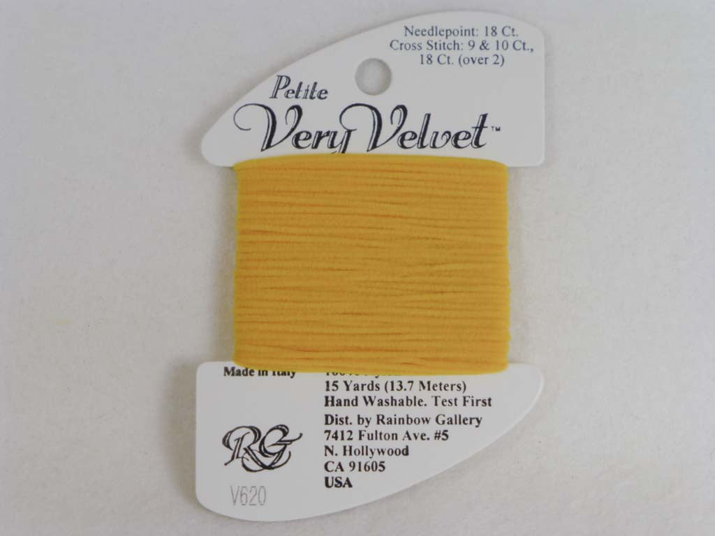 Petite Very Velvet V620 Yellow by Rainbow Gallery From Beehive Needle Arts