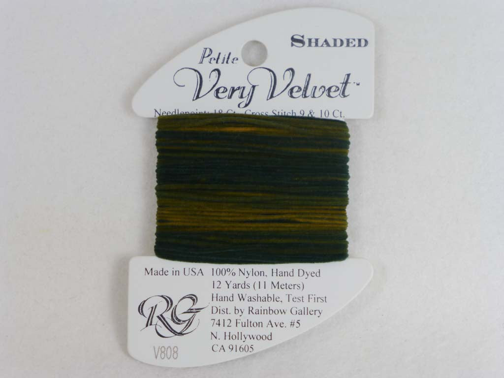 Shaded Very Velvet V808 Chocolates by Rainbow Gallery From Beehive Needle Arts