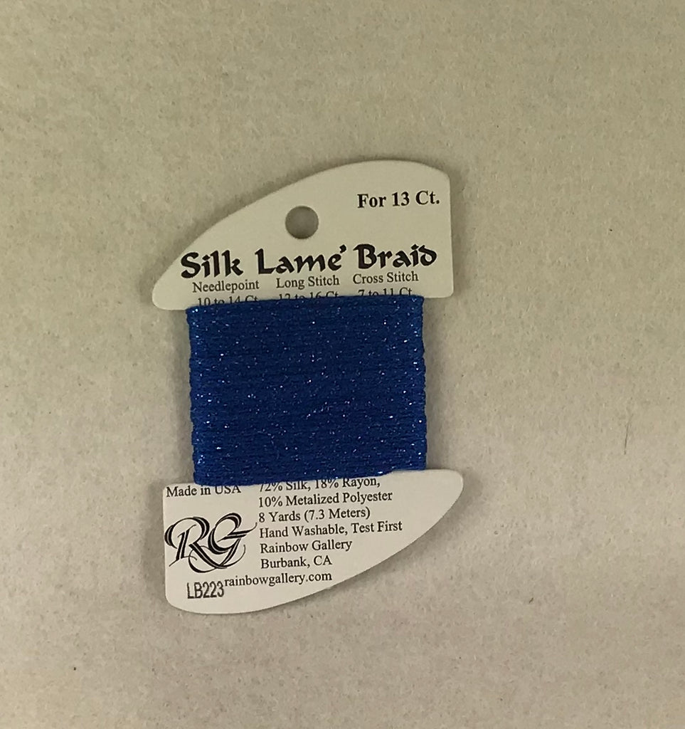 Silk Lame Braid LB223 Crystal Blue