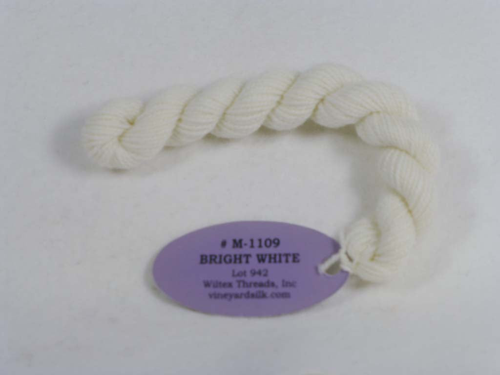 Vineyard Merino 1109 Bright White by Wiltex Threads From Beehive Needle Arts