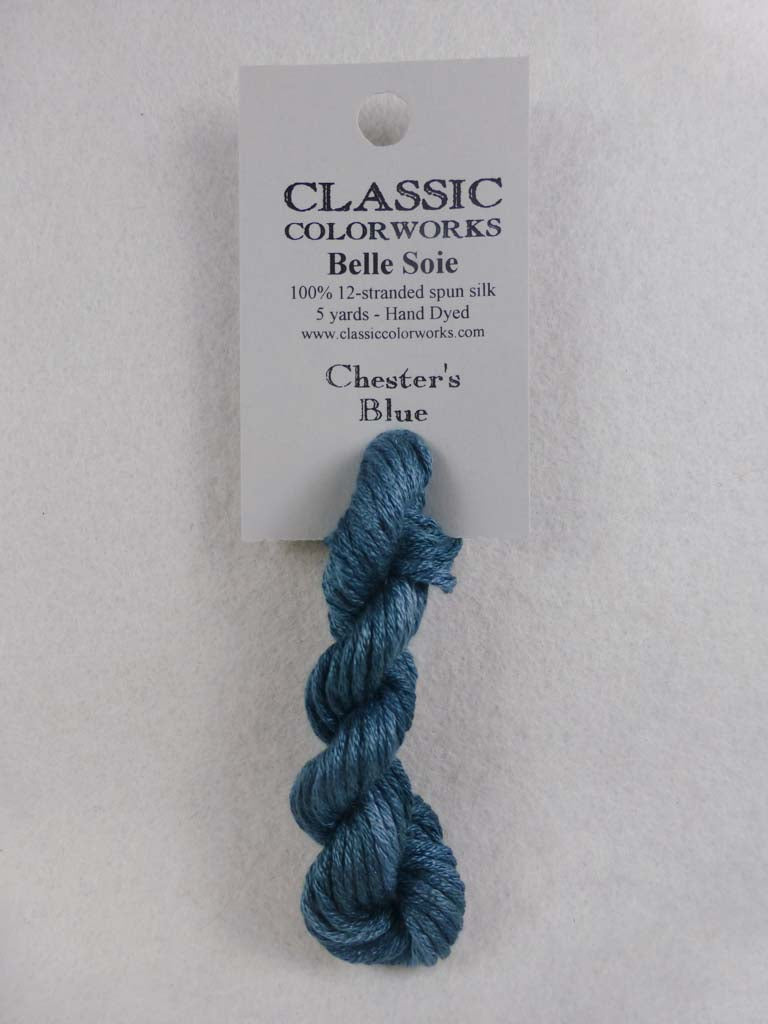 Belle Soie 005 Chester's Blue by Hoffman Distributing From Beehive Needle Arts