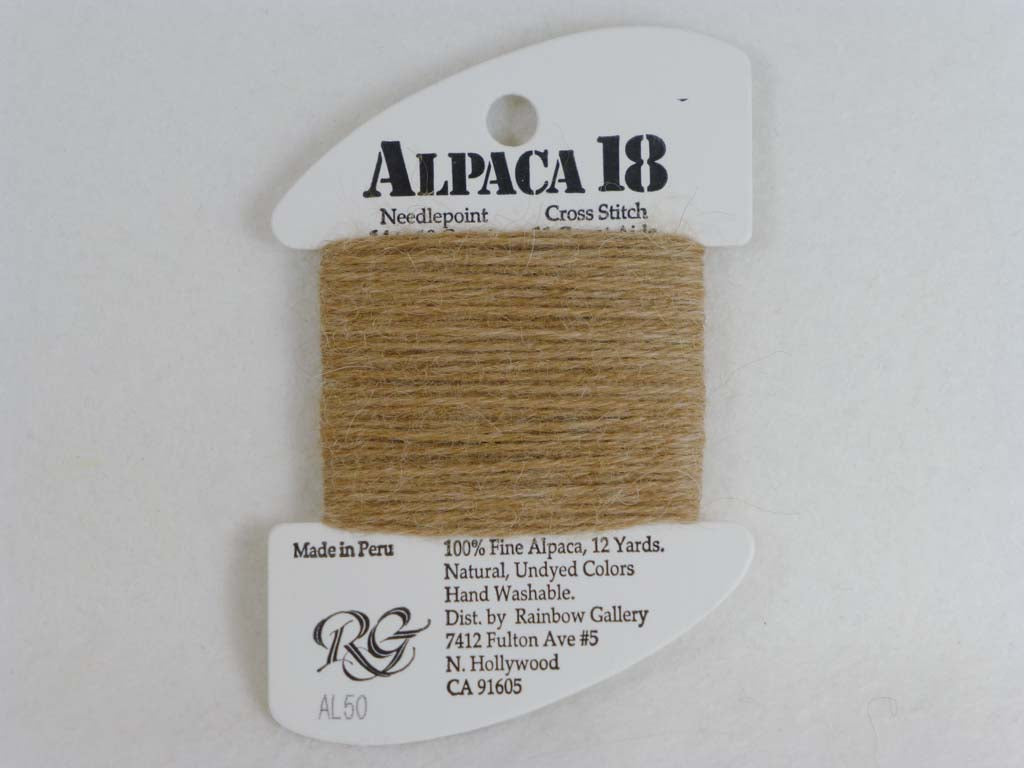 Alpaca 18 AL50 Med. Cocoa by Rainbow Gallery From Beehive Needle Arts