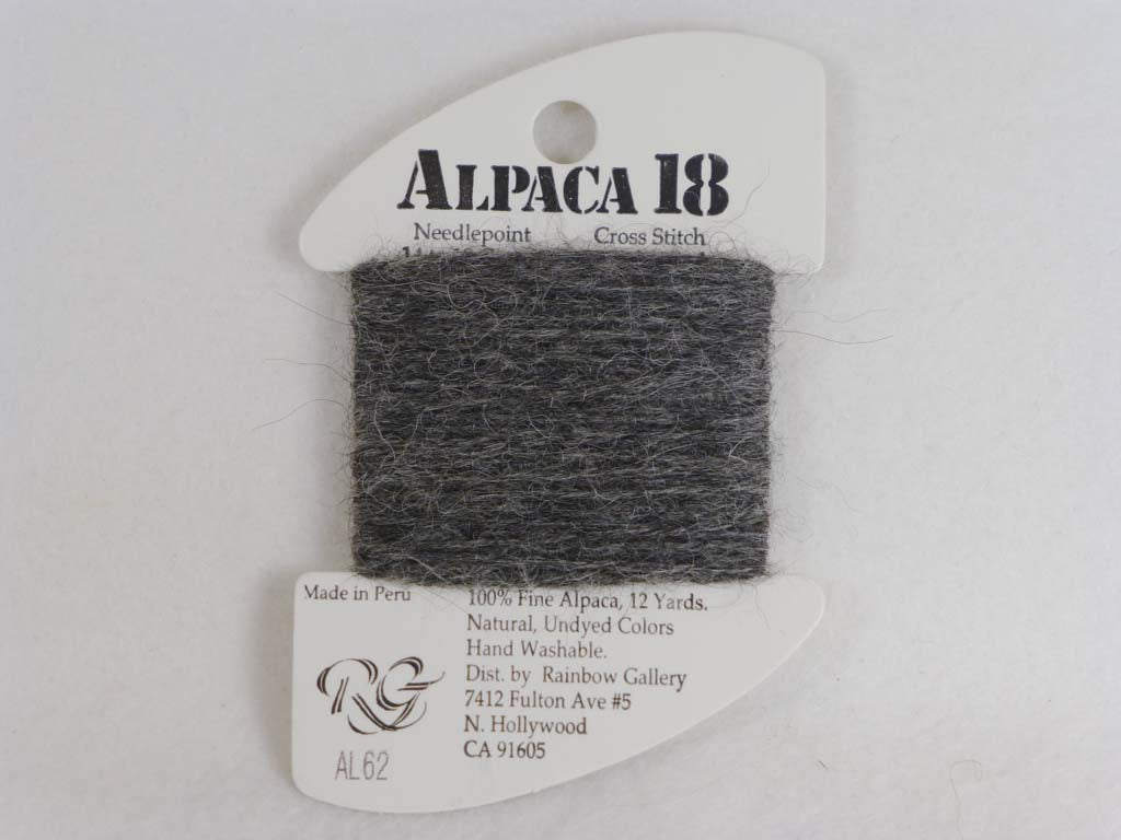 Alpaca 18 AL62 Drak Gray by Rainbow Gallery From Beehive Needle Arts