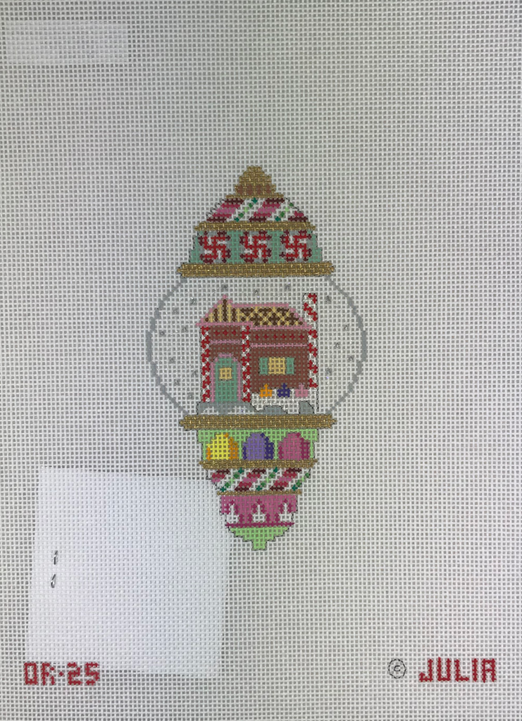 Julia's Needleworks Gingerbread House Ornament OR25