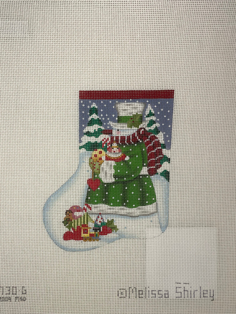 Melissa Shirley 730G Toyland Snowman Mini Stocking