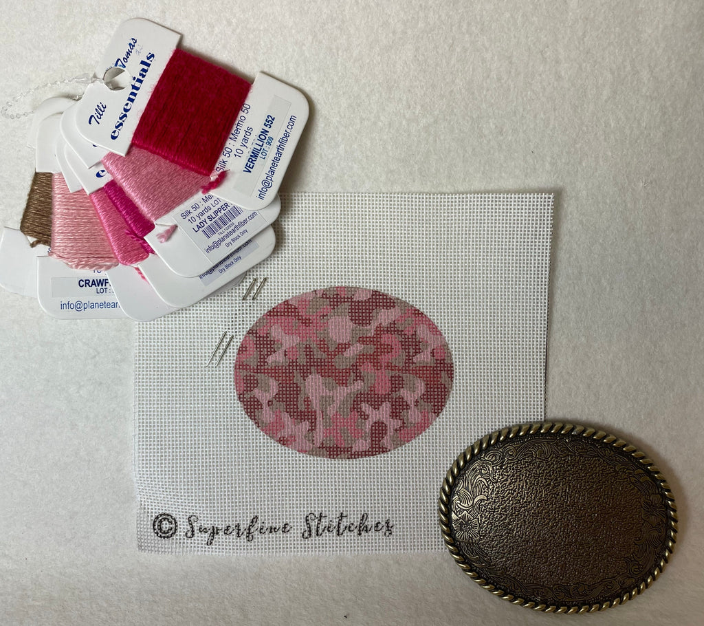 Superfine Stitches Buckle Kits- Pink Camo