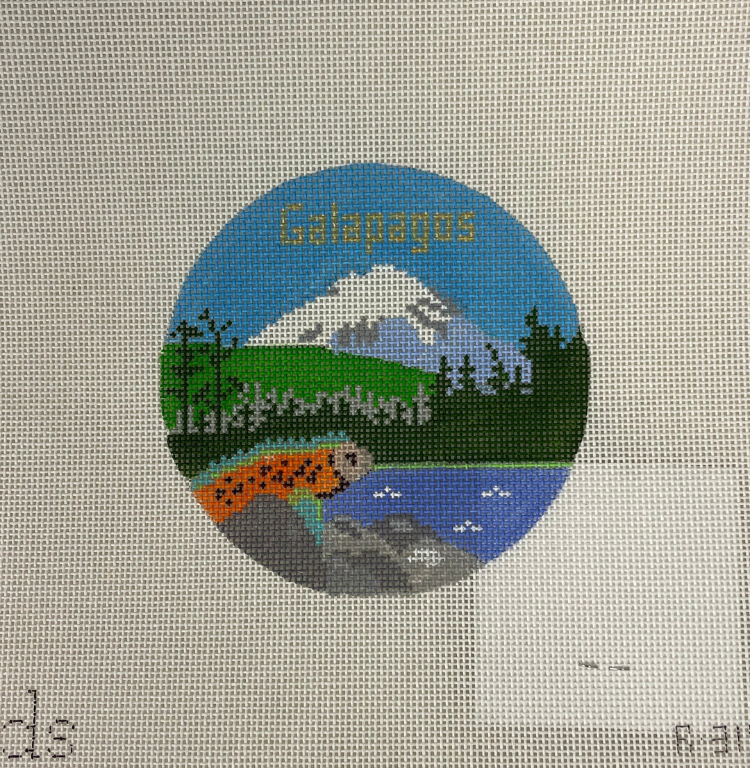 * Doolittle Stitchery R316 Galapagos Travel Round
