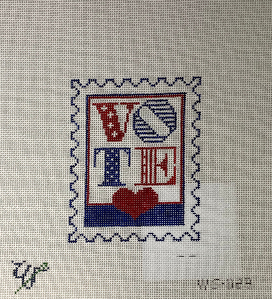 * Wipstitch Needleworks WS029 Vote Stamp