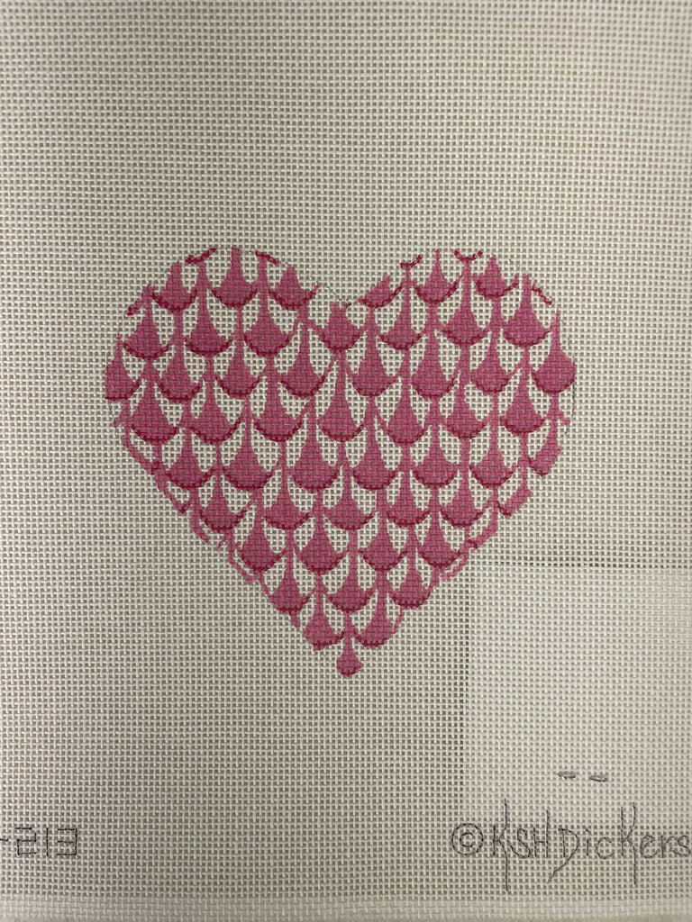 * Kate Dickerson OM213 Herend Inspired Fishnet- Raspberry