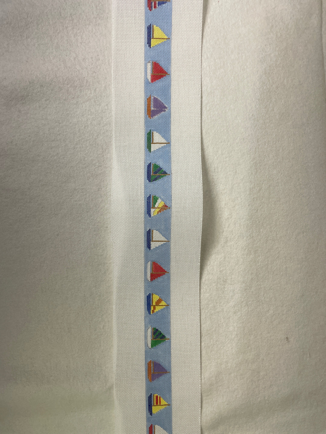 *Elm Tree Needlepoint Designs B550B Colorful Sailboats Belt