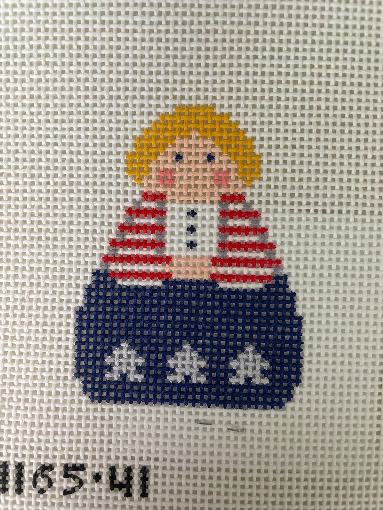 Stitch It's SI165-41 Red, White and Blue Angel