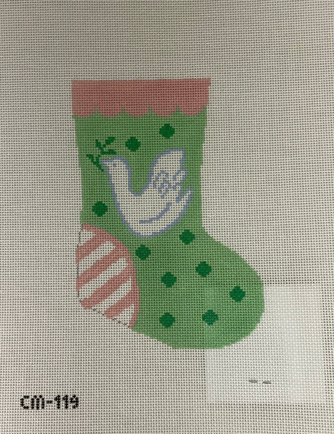 * Camilla Moss Designs CM119 Dove Mini Stocking