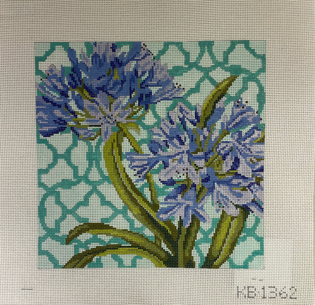 Kirk and Bradley KB1362 Trellis Square- Agapanthus