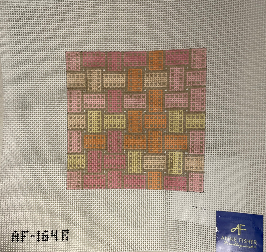 * Anne Fisher Needlepoint AF164R 5x5 insert- Rose