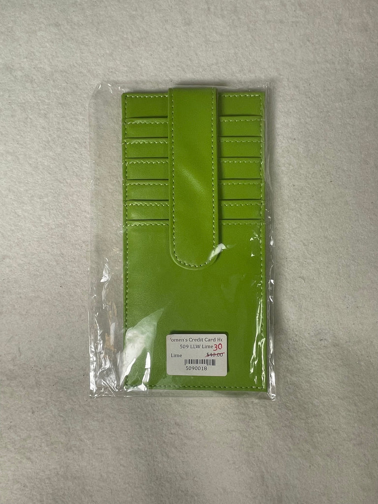 * SALE/ Planet Earth Women's Credit Card Holder LLW Lime