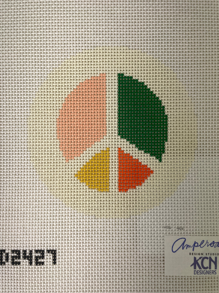 * Ampersand Design Studio KCD2427 Peace Round Canvas