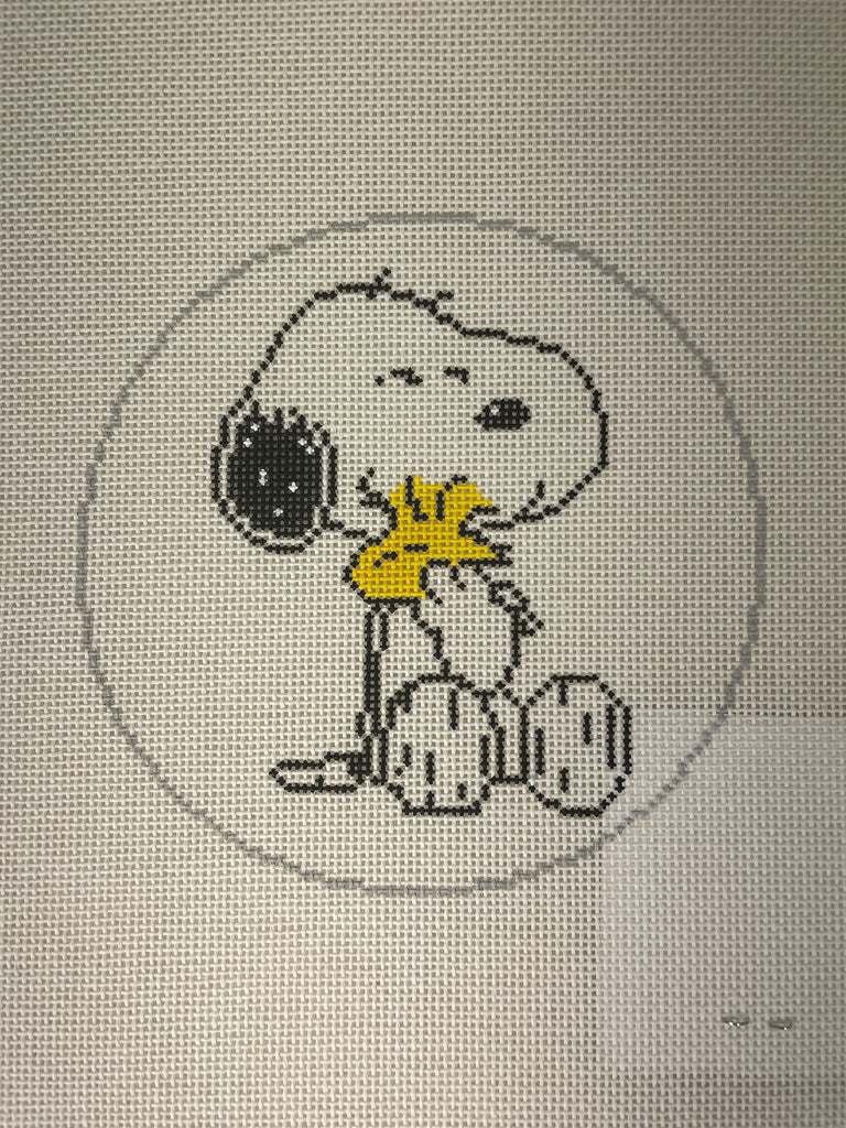 * Officially Needlepoint PNTS-EV01 Snoopy Hugging Woodstock