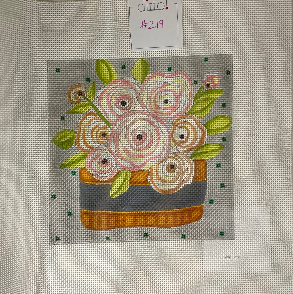 *Ditto Needlepoint Works #219 Flowers