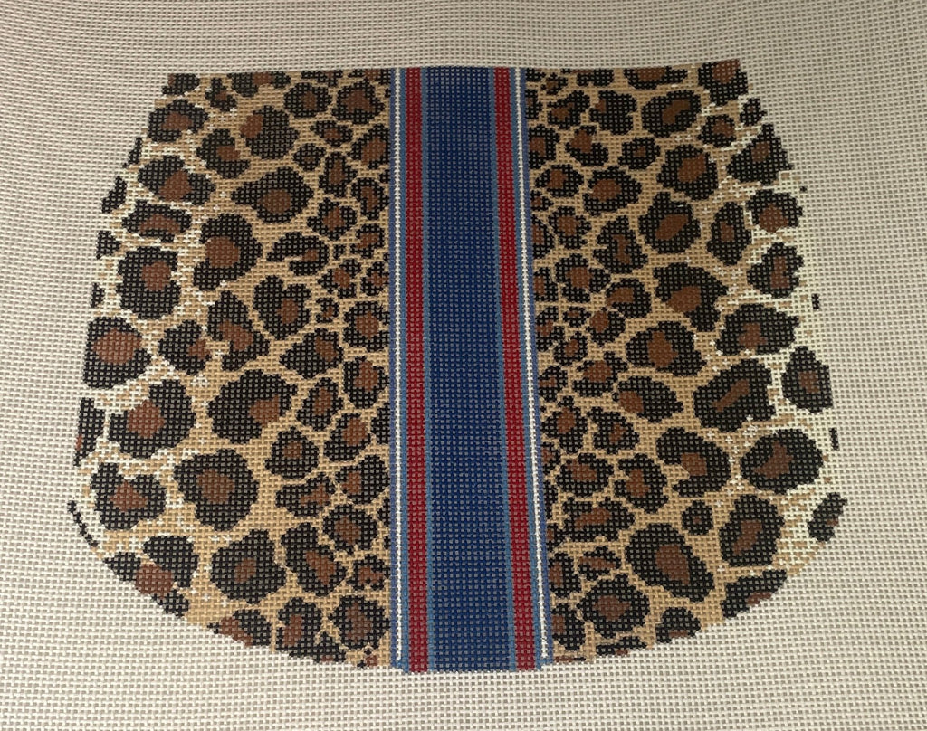 * Jeni Sandberg Needlepoint JS223A (1 and 2) Leopard Purse and Flap