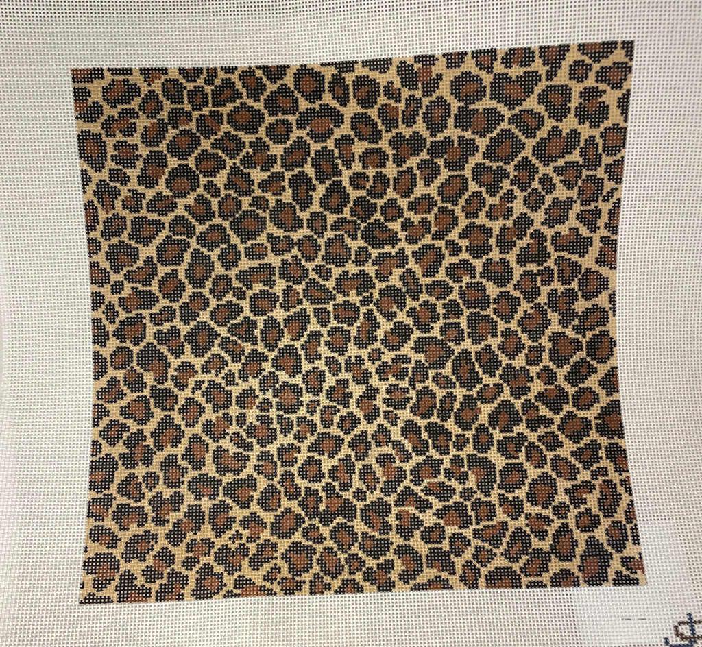 * Jeni Sandberg Needlepoint JS238A Leopard Pattern 12in Square