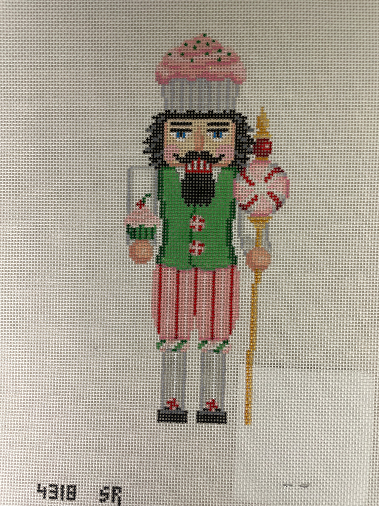 Susan Roberts Needlepoint Designs 4318 Nutcracker- Cupcake Guard