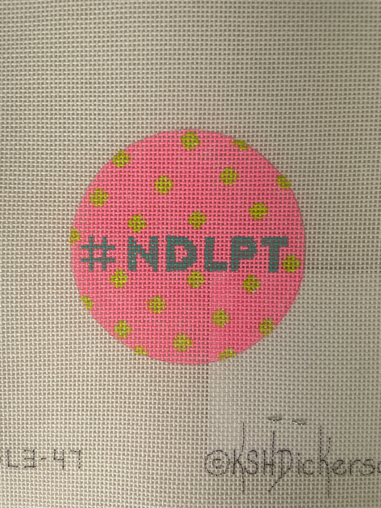 * Kate Dickerson INSL3-47 Planet Earth Lee 3" Round- #NDLPT Hot Pink with Lime and Turquois
