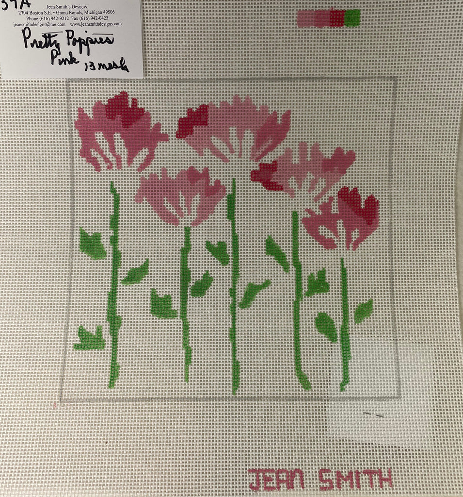 *Jean Smith 34A Pretty Poppies Pink