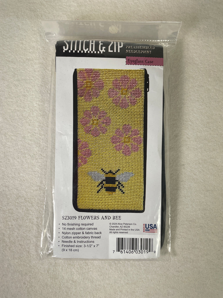 Alice Peterson SZ3019 Flowers and Bees Eyeglass Case