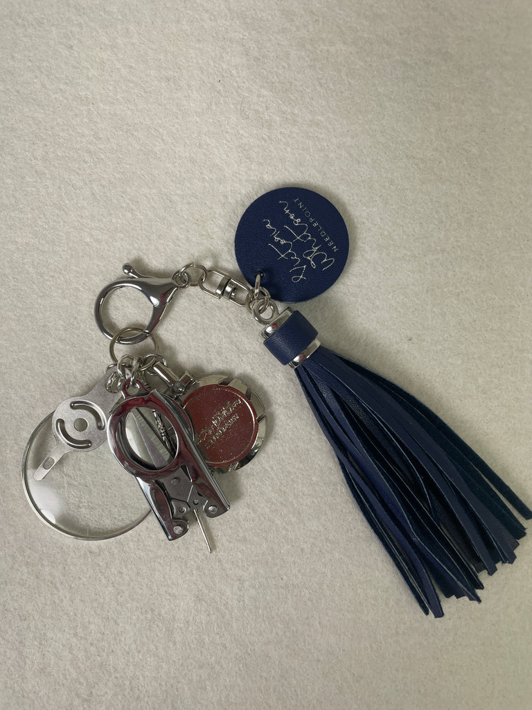 * Victoria Whitson Needlepoint VW Tassel Kit- Traditional Navy