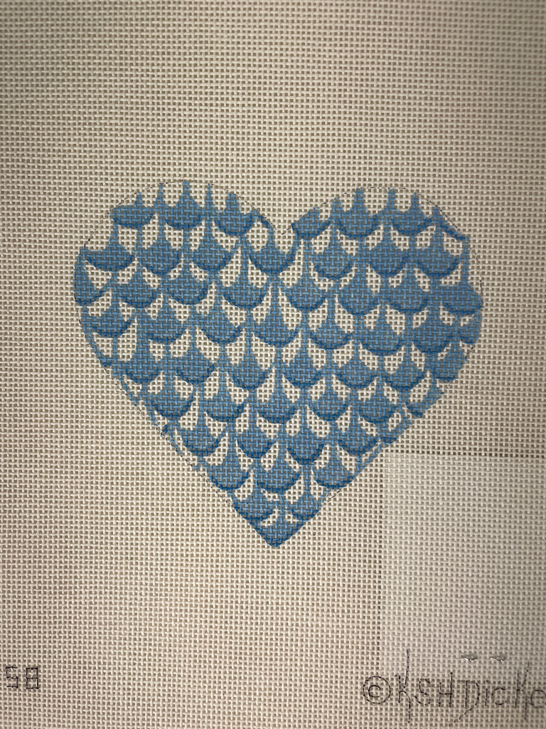 * Kate Dickerson OM258 Herend Inspired Fishnet- Blues