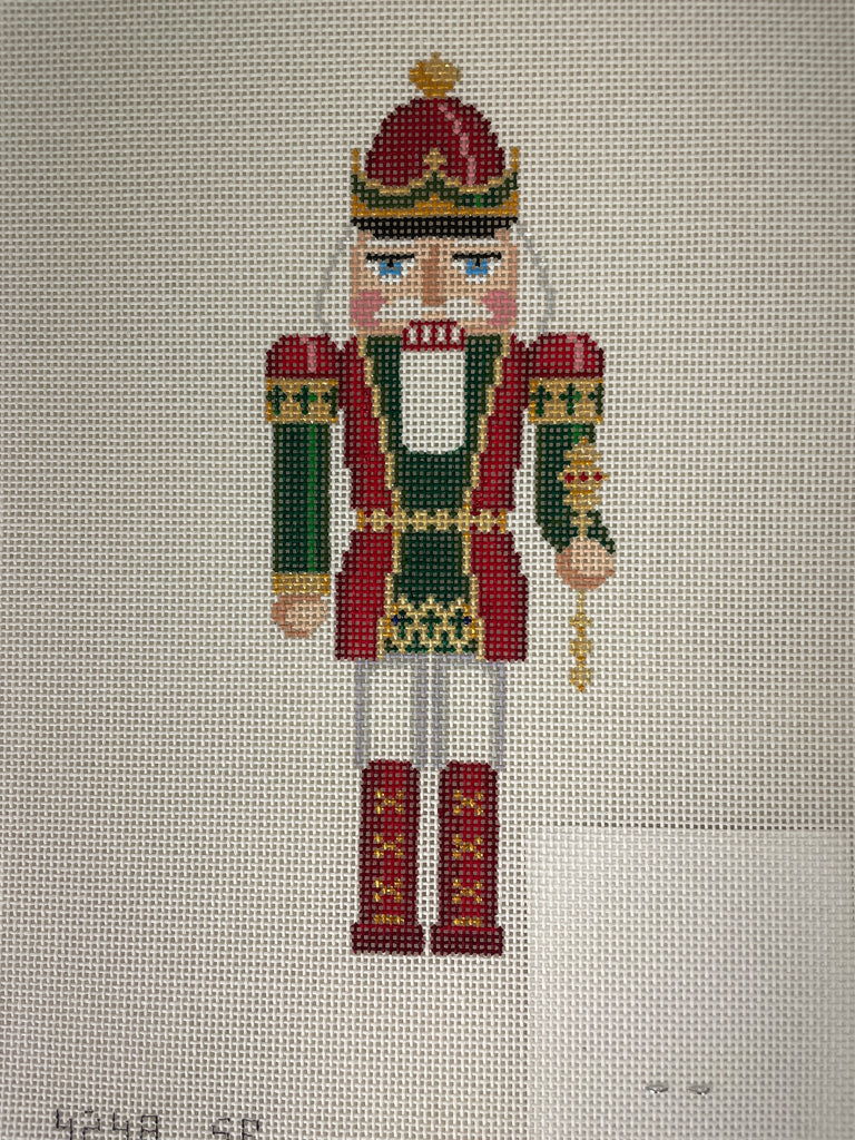 Susan Roberts Needlepoint Designs 4248 Nutcracker- Red and Green King